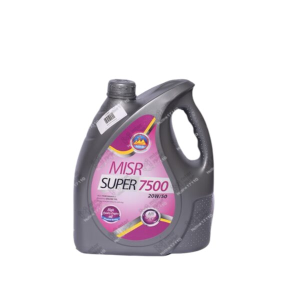 MISR PETROLEUM  مصري 
20W50 API SF  مصر اويل سوبر 4لتر 7500كم
H*